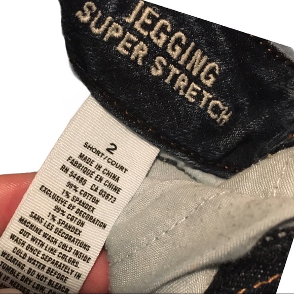 Womens American Eagle Super Stretch Jeggings 2 Short Jeans Denim - Picture 9 of 10